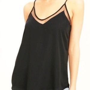 Black Mesh Inset Tank